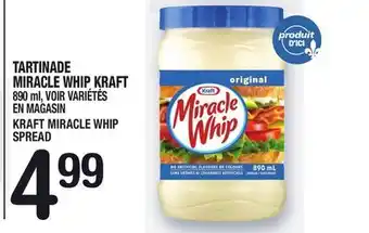 Marche Ami TARTINADE MIRACLE WHIP KRAFT | KRAFT MIRACLE WHIP SPREAD offer