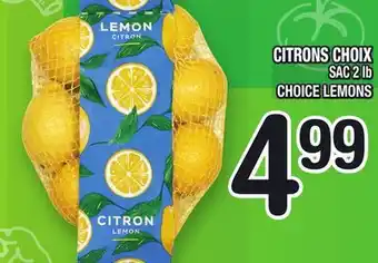 Marche Ami CITRONS CHOIX | CHOICE LEMONS offer