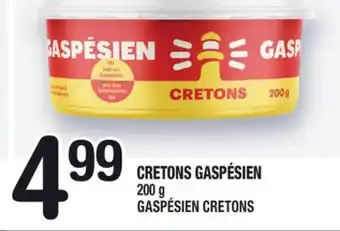 Marche Ami CRETONS GASPÉSIEN | GASPÉSIEN CRETONS offer