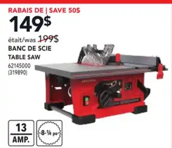 RONA TABLE SAW offer