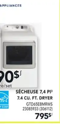 RONA 7.4 CU. FT. DRYER offer