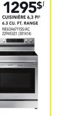 RONA 6.3 CU. FT. RANGE offer