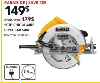 RONA DEWALT CIRCULAR SAW offer