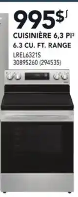 Réno Dépôt CUISINIÈRE 6,3 PI3 LG offer