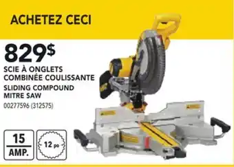 Réno Dépôt SCIE À ONGLETS COMBINÉE COULISSANTE DEWALT offer