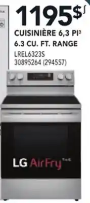 Réno Dépôt CUISINIÈRE 6,3 PI³ LG offer