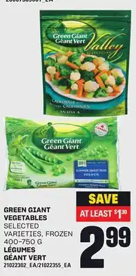 Independent Grocer GREEN GIANT VEGETABLES, 400-750 G offer