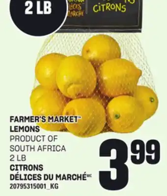 Independent Grocer FARMER'S MARKET LEMONS, 2 LB offer
