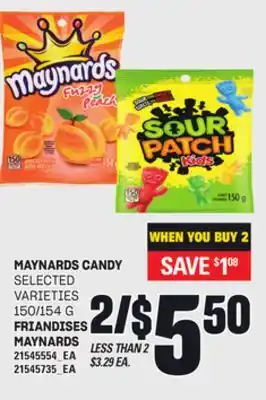 Independent Grocer MAYNARDS CANDY, 150/154 G offer