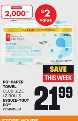 Independent Grocer PC PAPER, 12 ROLLS offer