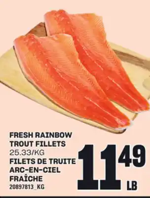 Independent Grocer FRESH RAINBOW TROUT FILLETS offer