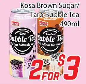 Fresh Value Kosa Brown Sugar/ Taro Bubble Tea 490ml offer
