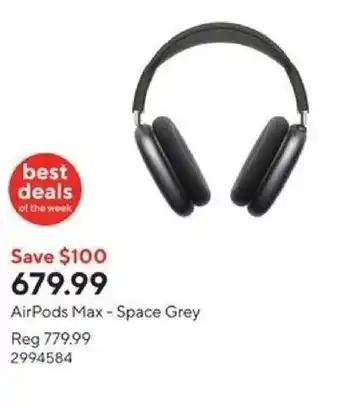 Staples AirPods Max - Space Grey offer