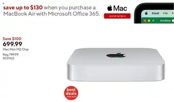 Staples Mac Mini M2 Chip offer