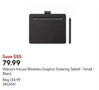 Staples Wacom Intuos Wireless Graphic Drawing Tablet - Small - Black offer