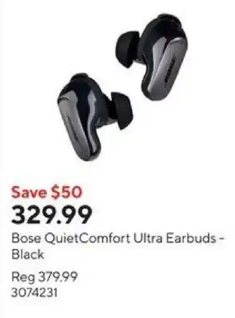 Staples Bose QuietComfort Ultra Earbuds - Black offer
