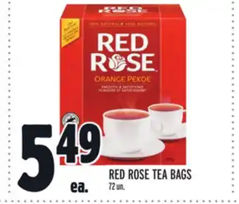 Metro RED ROSE TEA BAGS offer