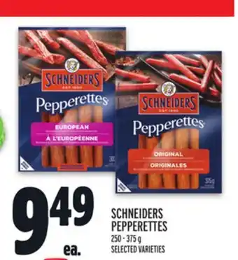 Metro SCHNEIDERS PEPPERETTES offer