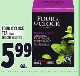 Metro FOUR O'CLOCK TEA offer
