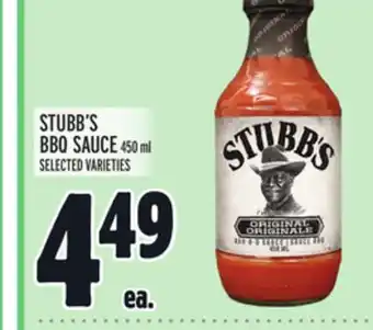 Metro STUBB'S BBQ SAUCE offer