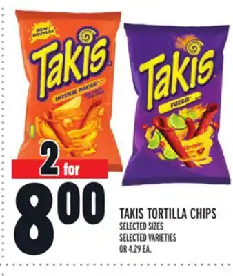 Metro TAKIS TORTILLA CHIPS offer