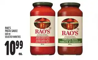 Metro RAO'S PASTA SAUCE offer