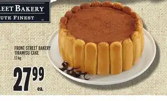 Metro FRONT STREET BAKERY TIRAMISU CAKE offer