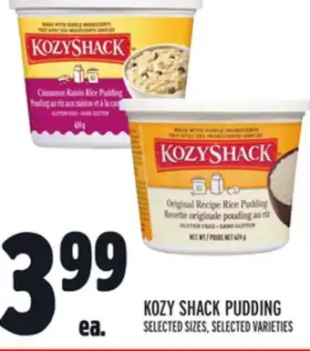 Metro KOZY SHACK PUDDING offer