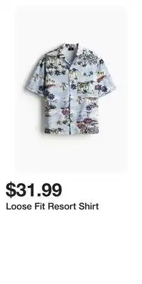 H&M Loose Fit Resort Shirt offer
