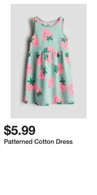 H&M Patterned Cotton Dress offer