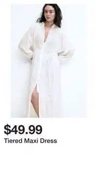 H&M Tiered Maxi Dress offer