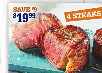 M & M Food Market Bacon Wrapped Beef Top Sirloin Steaks offer