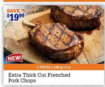 M & M Food Market Extra Thick Cut Frenched Pork Chops offer