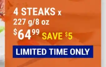 M & M Food Market Bacon Wrapped Beef Filet Mignons offer