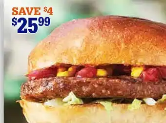 M & M Food Market Fully Cooked Tasty Burgers offer