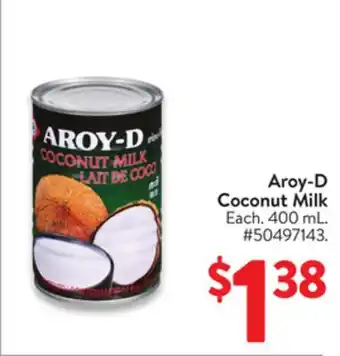 Walmart Aroy-D Coconut Milk offer