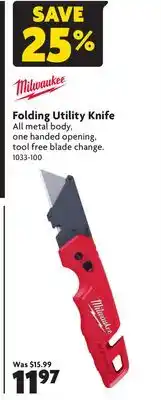 Home Hardware Folding Utility Knife offer