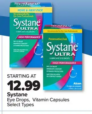 PharmaChoice Systane Eye Drops, Vitamin Capsules offer
