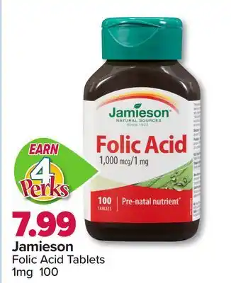 PharmaChoice Jamieson Folic Acid Tablets offer