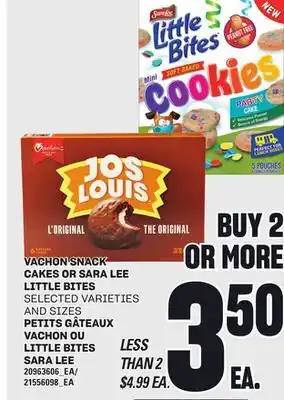 Independent City Market PETITS GÂTEAUX VACHON OU LITTLE BITES SARA LEE offer