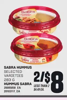 Independent City Market HUMMUS SABRA, 283 G offer