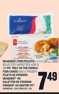 Independent City Market FILETS DE POISSON SEAQUEST OU GALETTES DE POISSON FONDANT AU CENTRE PC offer