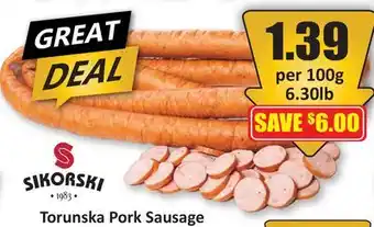 Starsky Sikorski Torunska Pork Sausage offer