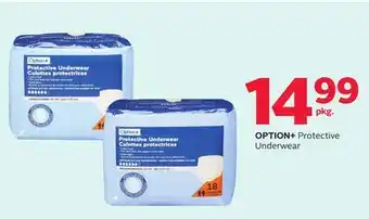 Rexall OPTION+ Protective Underwear offer