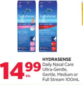 Rexall HYDRASENSE Daily Nasal Care Ultra-Gentle, Gentle, Medium or Full Stream offer