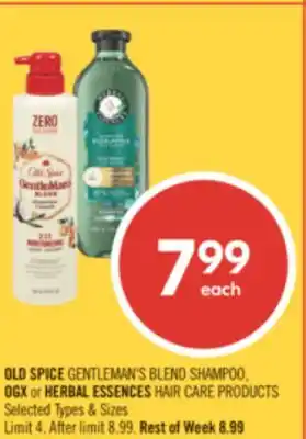 Shoppers Drug Mart OLD SPICE GENTLEMAN'S BLEND SHAMPOO offer