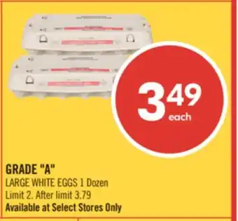 Shoppers Drug Mart GRADE A LARGE WHITE EGGS 1 Dozen offer