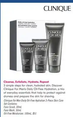 Shoppers Drug Mart CLINIQUE Cleanse, Exfoliate, Hydrate, Repeat offer
