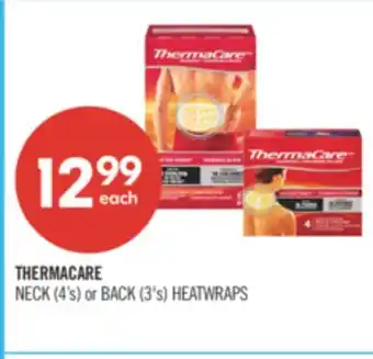 Shoppers Drug Mart THERMACARE NECK 4'S OR BACK 3'S HEATWRAPS offer