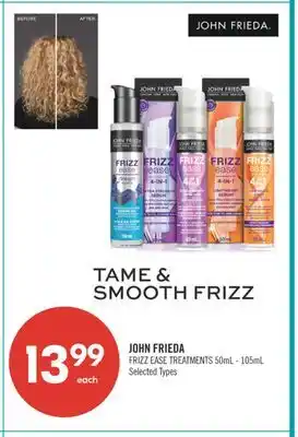 Shoppers Drug Mart JOHN FRIEDA FRIZZ EASE TREATMENTS offer